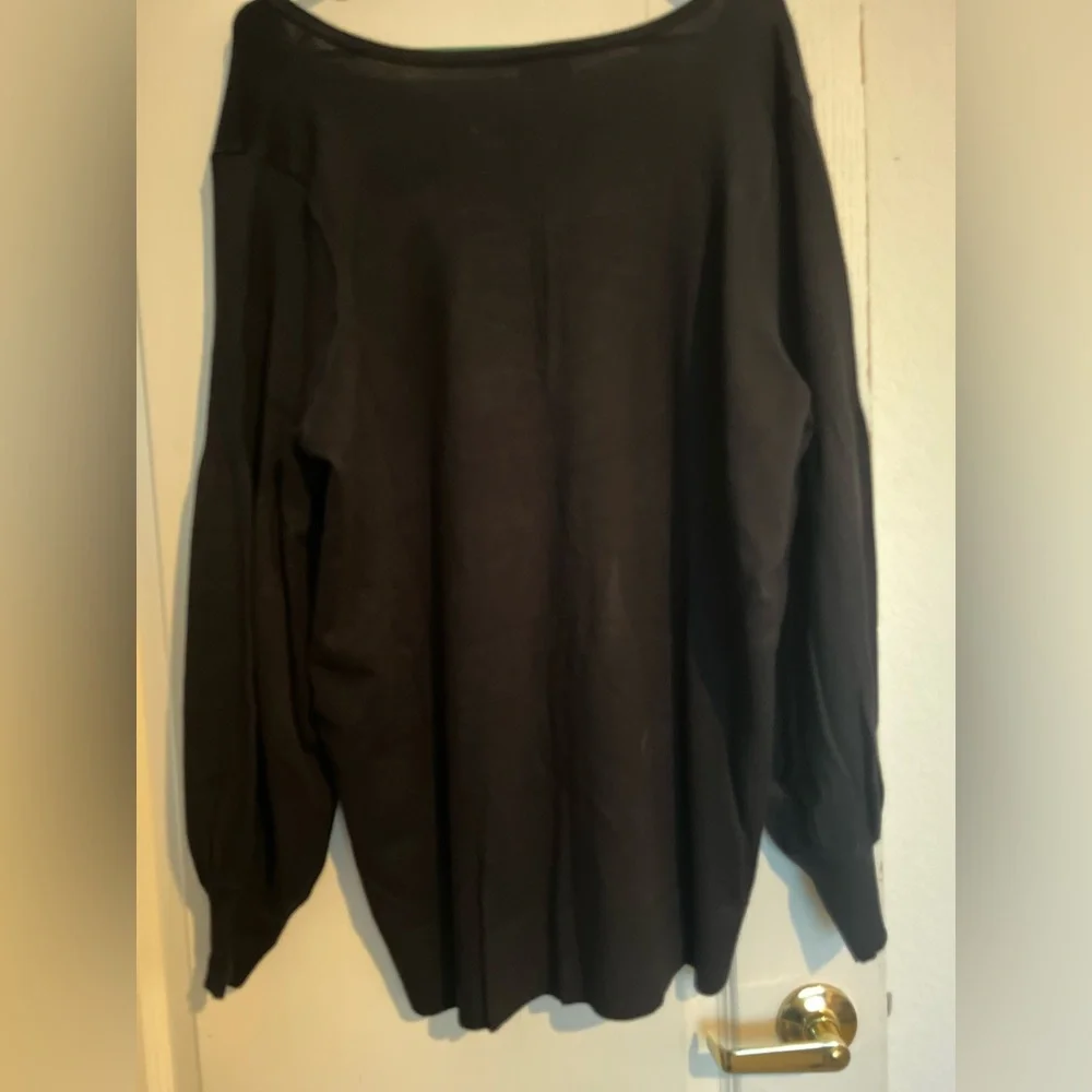 torrid Black V-Neck Sweater - Picture 2 of 4